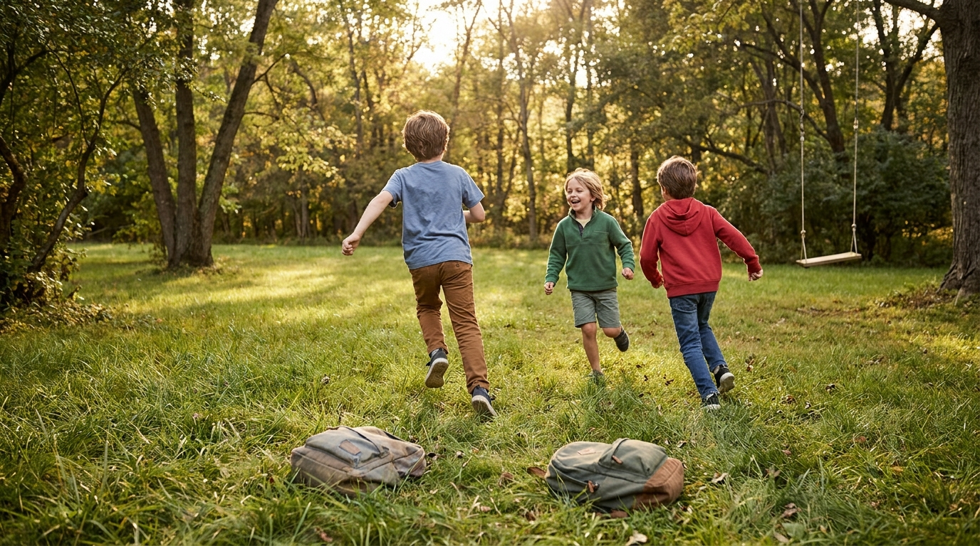 Kids playing — scene for 20 toy rule for kids