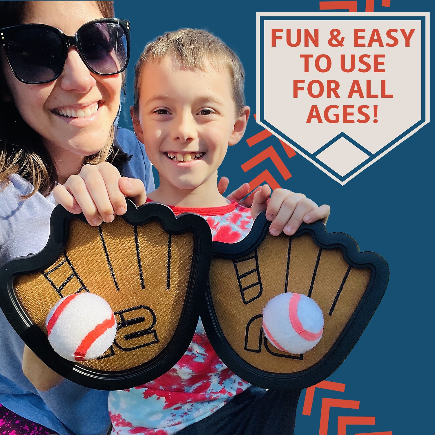 Sticky Baseball Paddle Toss & Catch Game