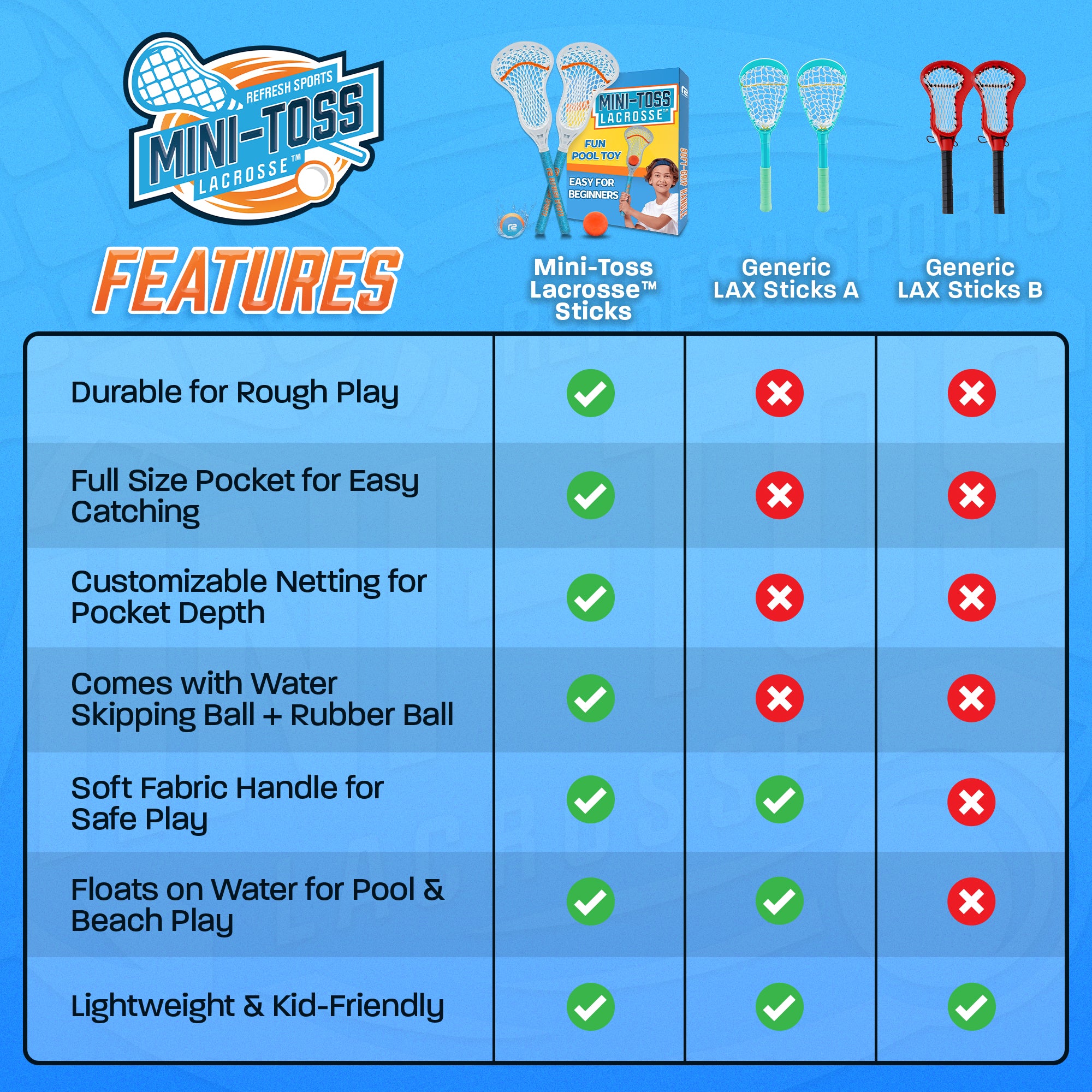 Mini-Toss Lacrosse™ Set
