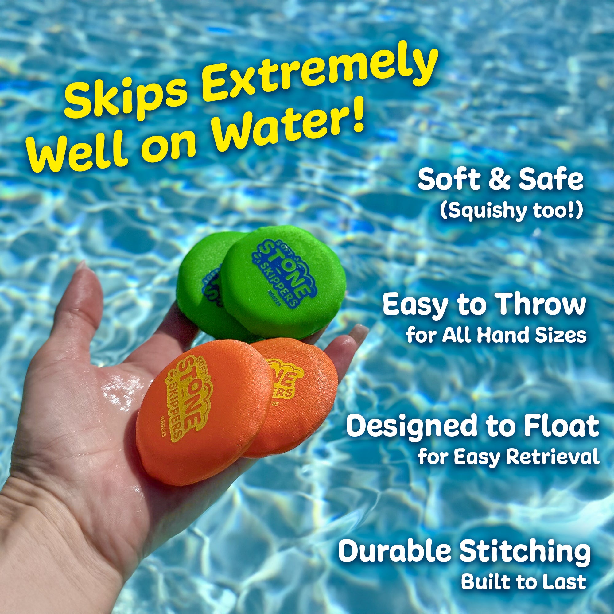 Soft Stone Skippers™ Water Skip Disc