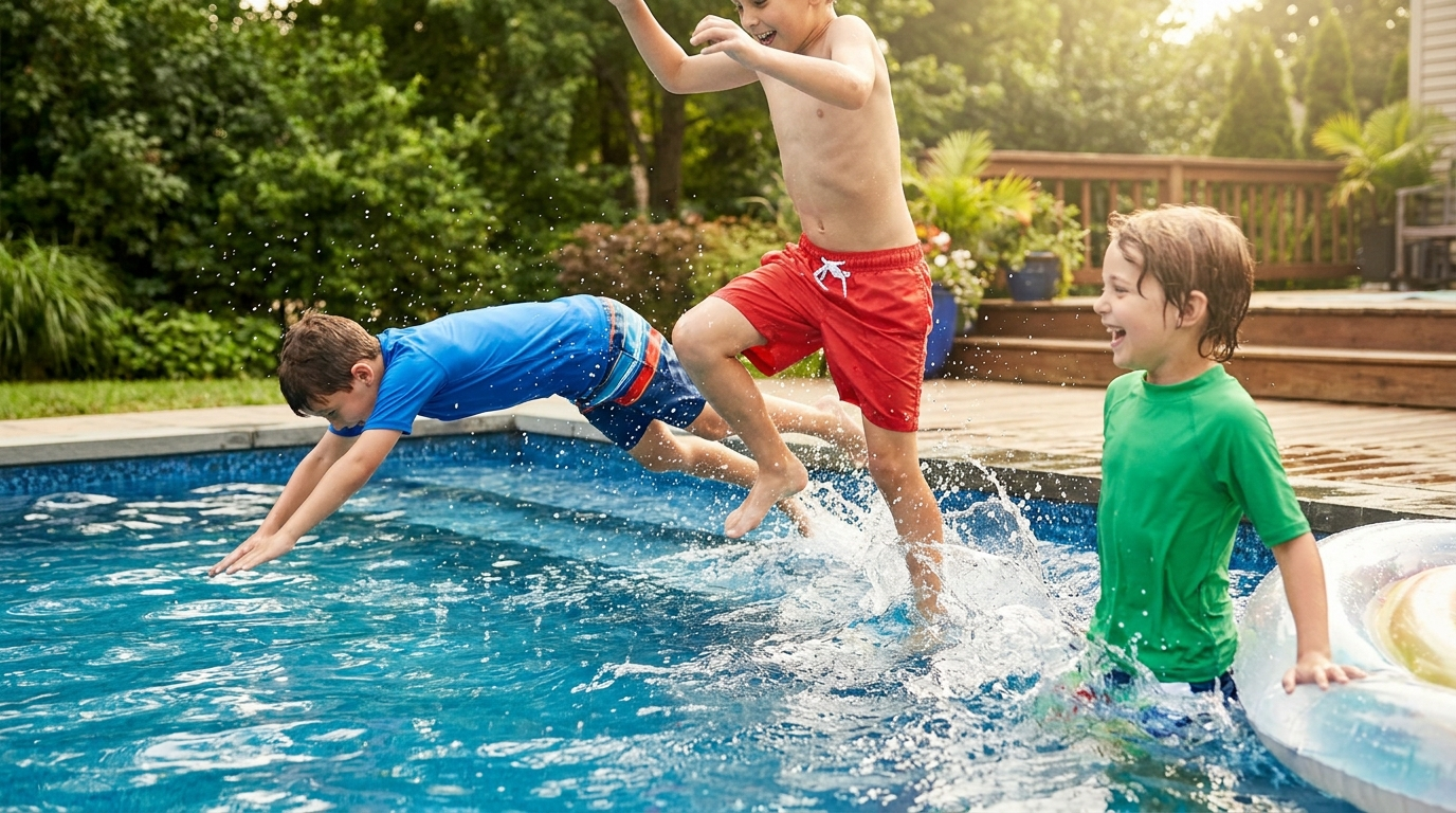 Kids playing — scene for how to choose water toys for kids