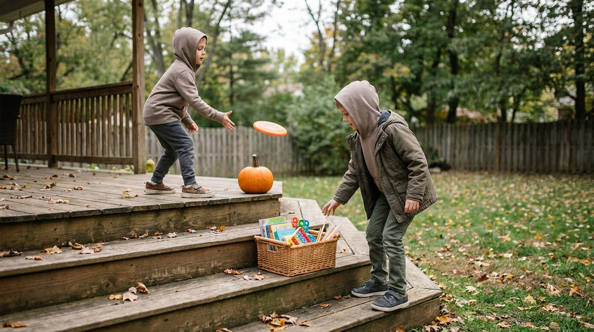 Kids playing — scene for non-candy trick-or-treat alternatives for kids
