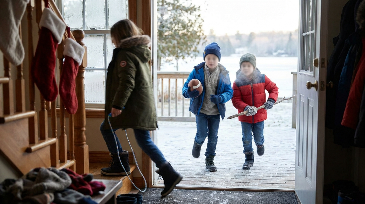 Kids playing — scene for sports stocking stuffers for 6 year olds