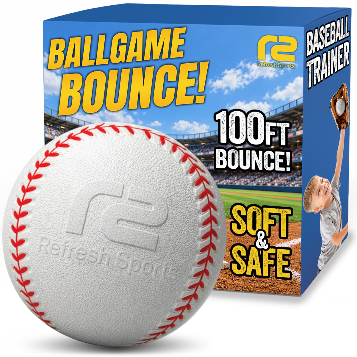 Ballgame Bounce™ Super Bouncy Baseball