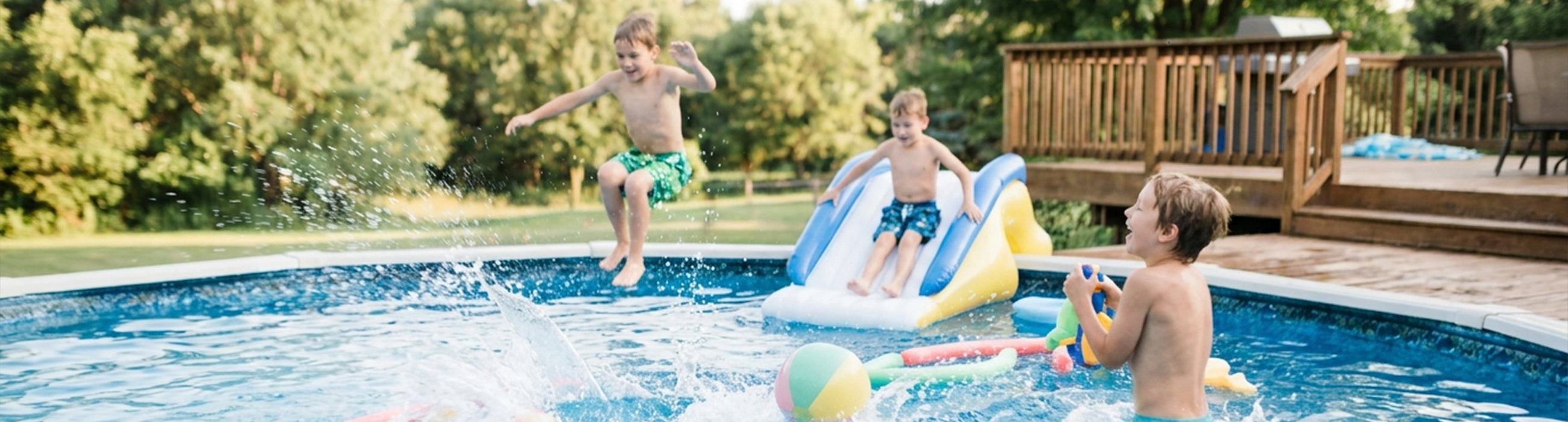 Kids playing outside — scene illustrating best outdoor water toys for 8 to 10 year olds