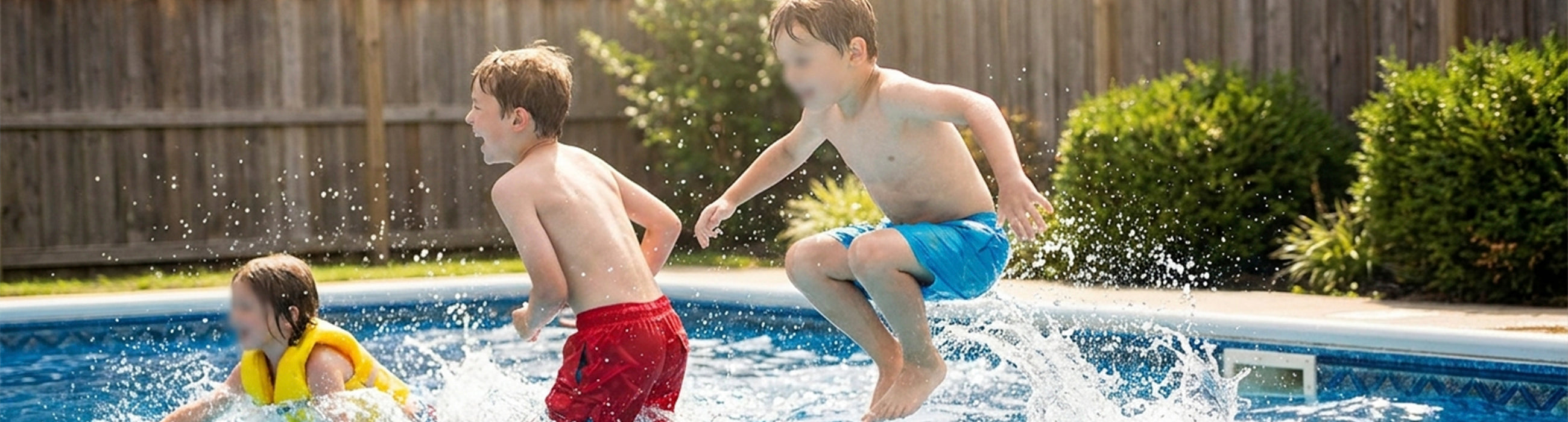 Kids playing — scene for water safety for kids